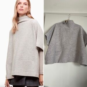 $185 Aritzia Wilfred Merino Wool Poncho